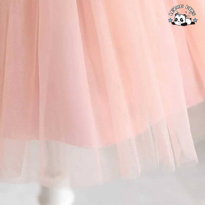 LEZONKIDS - Customizable Wholesale New Innovations Latest Design Puff Sleeve Sequin Tutu Dress for Girls Kids